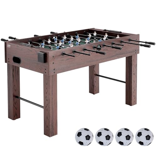 VEVOR Foosball Table, 55 inch / 42 inch Standard Size Foosball Table, Indoor Full Size Football Table for Home, Family, and Game Room, Soccer with Durable Soccer Set - size: 55IN