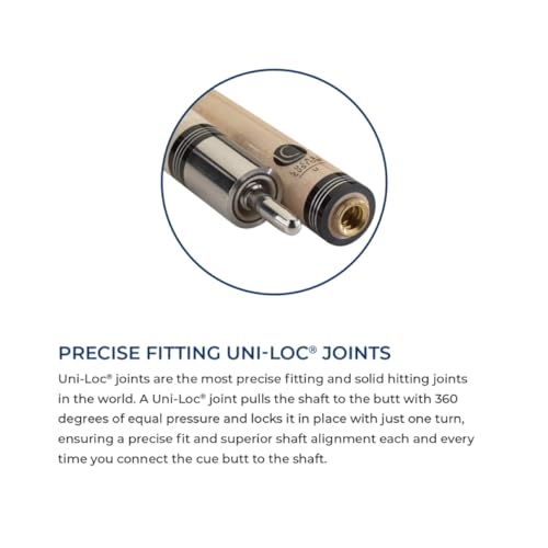 LUCASI Custom 2-Piece Pool Cue with Upgraded Low Deflection Shaft - size: 20.5 Ounce