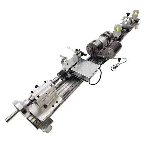 110V Billiard Cue Repair Machine, Pool Cue Lathe Repair Machine Double Track Multi-Function Snooker Cue Fixing Kit 0-2500rpm for Hall/Home/Club 450W