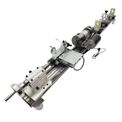 110V Billiard Cue Repair Machine, Pool Cue Lathe Repair Machine Double Track Multi-Function Snooker Cue Fixing Kit 0-2500rpm for Hall/Home/Club 450W