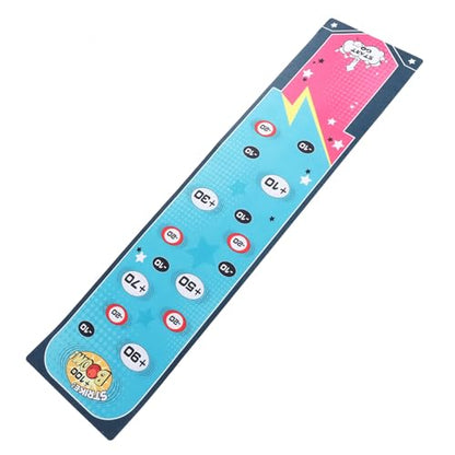 Tabletop Bowling Game Bowling Toy Desktop Set Portable Family Game Mat Indoor Play Strategic Hand Eye Coordination with Anti Slip Plastic Cloth for Kids Teens