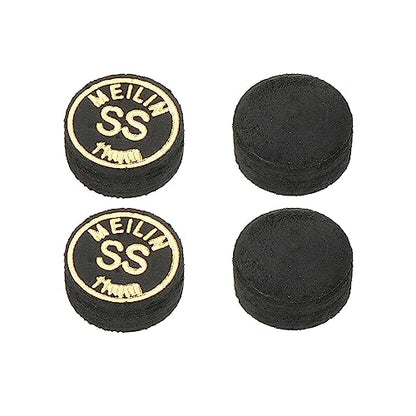 M METERXITY Pool Cue Tips - Laminated Billiard Cue Tips Multiple Layer Faux Leather Apply to Pool Cues/Snooker - size: 11mm, style: Super Soft