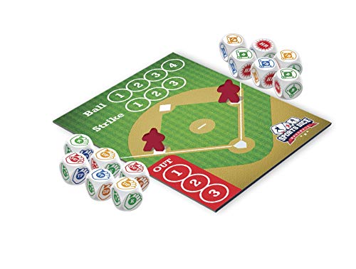 FoxMind, Baseball Sport Dice Game, for Baseball Fans, Easy to Play, Travel Sized - style: Baseball
