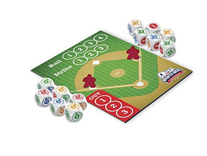 FoxMind, Baseball Sport Dice Game, for Baseball Fans, Easy to Play, Travel Sized - style: Baseball