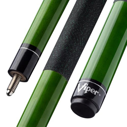Viper Elite 58" 2-Piece Billiard/Pool Cue - color: Evergreen, size: 20-Ounce