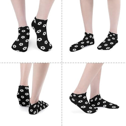 5 Pairs Women’s Low Cut Ankle Socks, Soft Athletic No Show for Running Yoga Daily Wear - color: Picture (19)