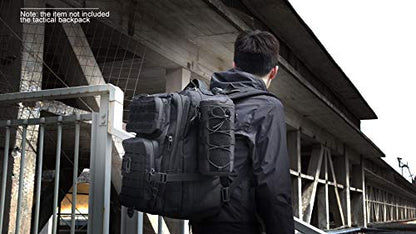 Water Bottle Pouch Molle Tactical Holder Storage Bag for 32oz Carrier - color: Black