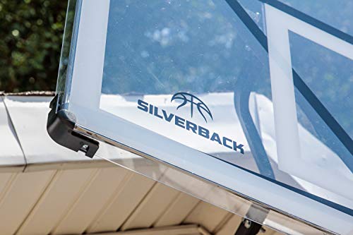 Silverback NXT 54" Wall Mounted Basketball Hoop, Indoor / Outdoor Basketball Hoop with QuickPlay Design - color: Blue-Black