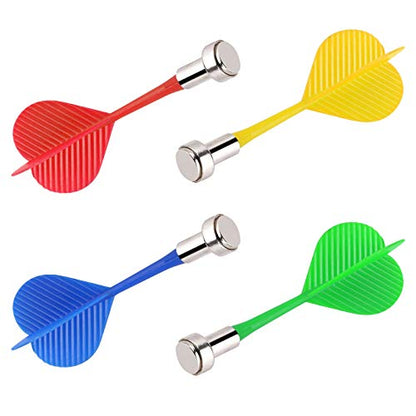 Accmor Magnetic Darts, Magnetic Darts Replacement for Magnetic Dartboard - color: 12 Pack-Red, Blue,Yellow, Green