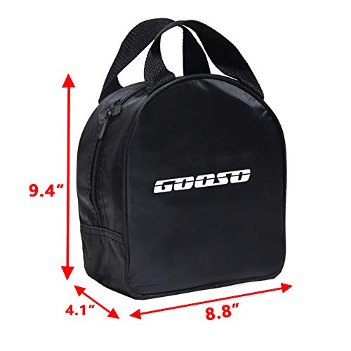 GOOSO Disc Golf Set - Driver, Mid-Range and Putter Discs with Disc Golf Bag for Outdoor and Backyard, Comfortable Plastic, 6 Pack | Driver, Mid-Range and Putter Discs with Comfortable Plastic - style: Bag Black