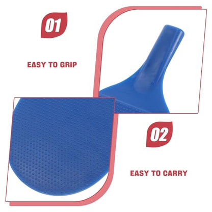 1 Set Portable Table Tennis Racket Set for Kids, Red Blue Plastic Paddles with 4 Balls, for Backyard, Beach, Travel, Camping & Family Gatherings