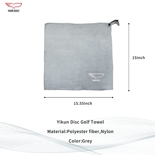 Yikun Disc Golf Towel Quick Dry Special Towel Dedicated Competition Accessories Quick Dry Towel Fast Drying Towel for Outdoor Disc Golf Set Drivers/Putters/Midrange