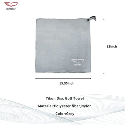 Yikun Disc Golf Towel Quick Dry Special Towel Dedicated Competition Accessories Quick Dry Towel Fast Drying Towel for Outdoor Disc Golf Set Drivers/Putters/Midrange