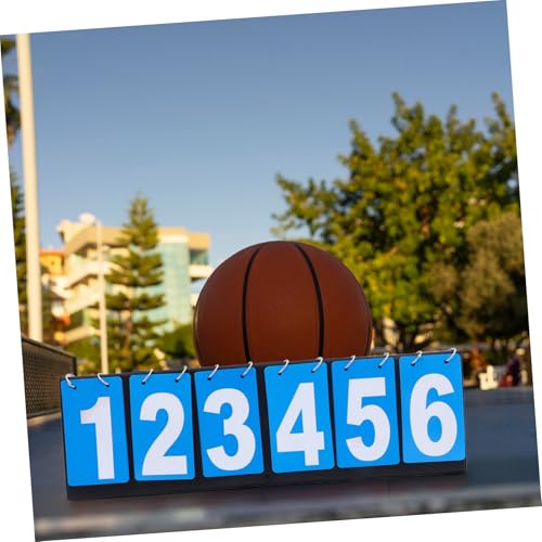 POPETPOP Basketball Scoreboard Portable Tabletop Scoreboard Flip Scorekeeper for Competition