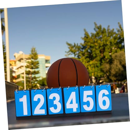 POPETPOP Basketball Scoreboard Portable Tabletop Scoreboard Flip Scorekeeper for Competition