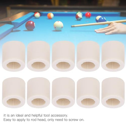 40 Pcs 13mm Pool Cue Ferrules – Fiber Billiard Cue Ferrules Slip on Snooker Pool Stick Tips Replacement Parts - size: 0.5"