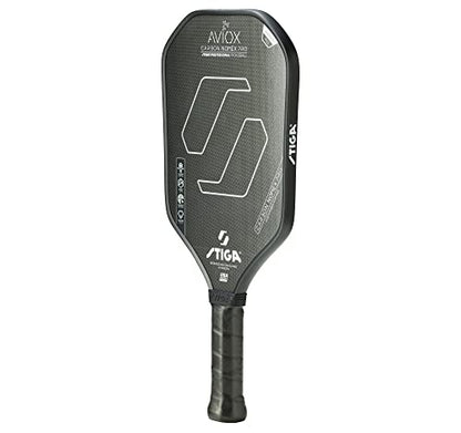 STIGA Aviox Pickleball Paddle | Midweight Paddle - USAPA Approved - Designed in Sweden - color: Silver, style: Aviox Carbon Nomex Pro