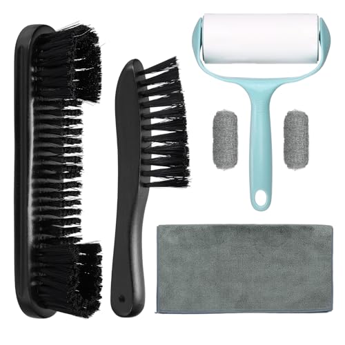 PATIKIL Pool Table Cleaning Brush, Billiard Felt Cleaner Accessory Wooden Pool Brush, Cleaning Cloth, Sticky Lint Roller - color: Black