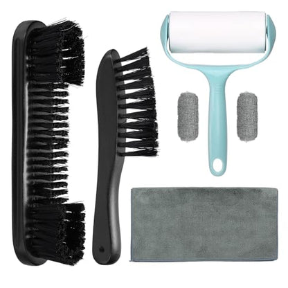 PATIKIL Pool Table Cleaning Brush, Billiard Felt Cleaner Accessory Wooden Pool Brush, Cleaning Cloth, Sticky Lint Roller - color: Black