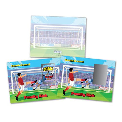 My Scratch Offs Soccer Penalty Kick Scratch Off Game Cards 26 Pack - 2 Winning and 24 Sorry - style: Soccer Penalty Kick