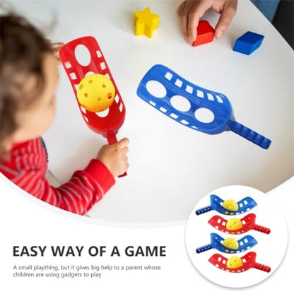 Kids Scoop Ball Game Outdoor Toys Sports Toss Game with 4 Scoops and 2 Balls for Backyard Beach Camping Family Gatherings