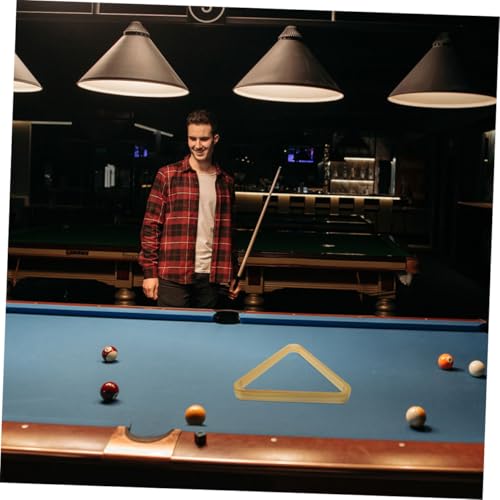 Kisangel 2pcs Solid Wood Pool Triangle Rack Billiard Holder for Accurate Setup and Smooth Essential Pool Table Accessory for Snooker