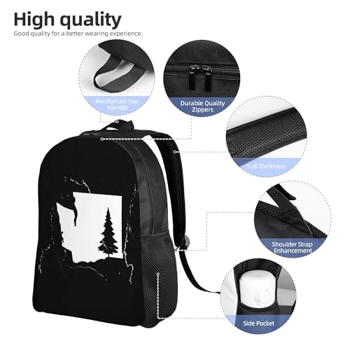 Washington State Tree Backpacks For Men Women Book Bag Travel Hiking Camping Work Lightweight - color: Ye2