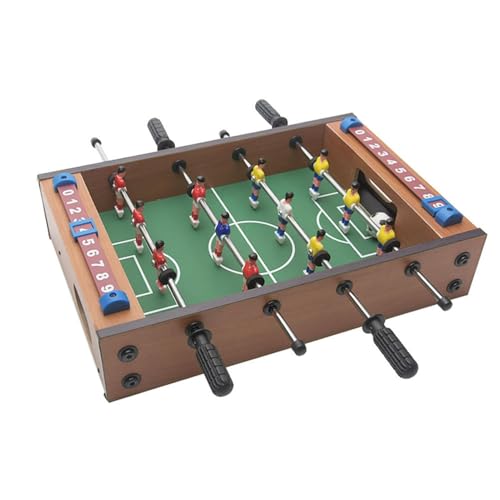 Tabletop Foosball Set, 14 inch Mini Foosball Table with 2 Balls and Manual Sliders Score Keeper, Self Assembly Indoor Outdoor Table Soccer Game for Game Rooms Parties Family Night