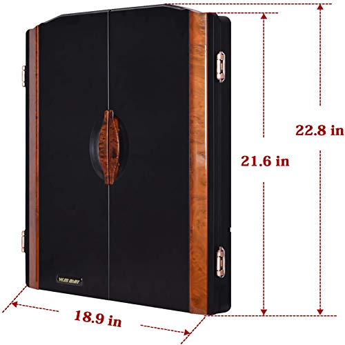 Electronic Dart Board with Cabinet LED Electric Digital Dart Boards for Adults with 12 Soft Tip Darts