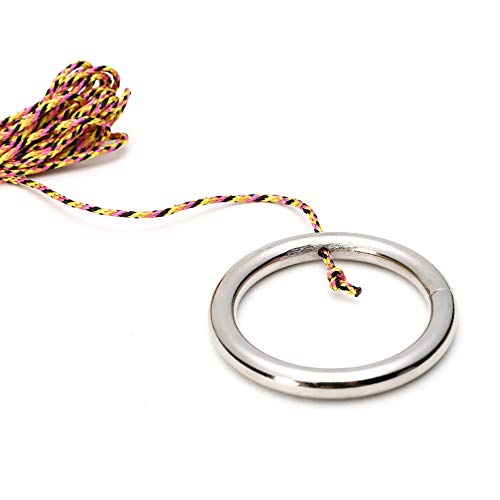 Hook and Ring Swing DIY Kit Heavy-Duty Hardware and String Ring Toss Game Indoor – Outdoor（Set-up Instruction Included）