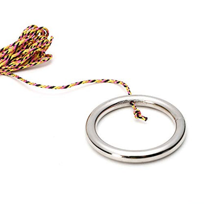 Hook and Ring Swing DIY Kit Heavy-Duty Hardware and String Ring Toss Game Indoor – Outdoor（Set-up Instruction Included）