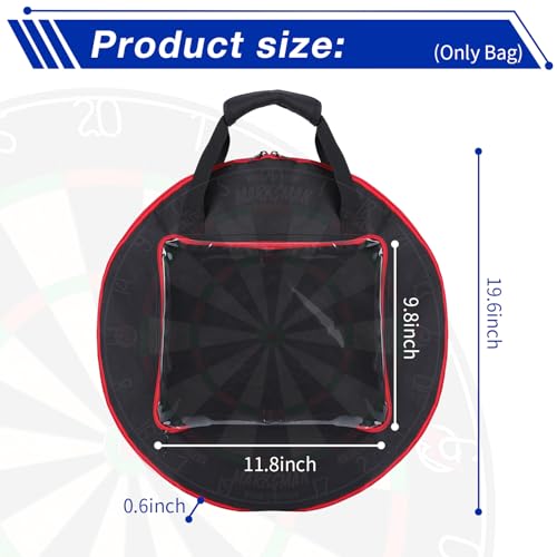 Storage Bag for Dart Boards Set, Dartboard Cover Waterproof Protective Carrying Case for Dartboard, Dart Tips, Shafts, and Other Accessories, Case Only
