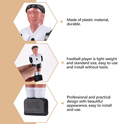 SEWACC 10cs Foosball Men Replacement Foosball Player Figurine Foosball Accessories Soccer Table Parts