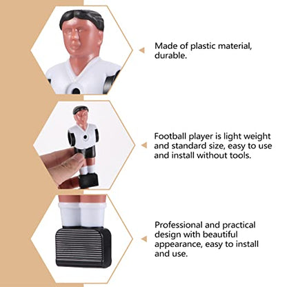 SEWACC 10cs Foosball Men Replacement Foosball Player Figurine Foosball Accessories Soccer Table Parts