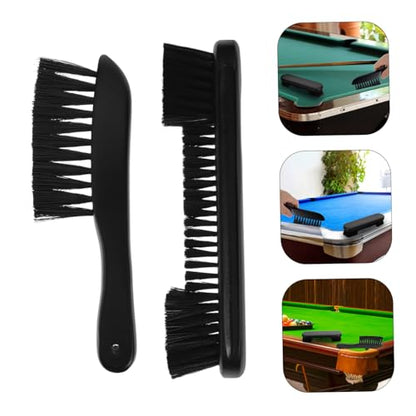 1 Set Pool Table Cleaning Brush Kit Nylon Bristle Tabletop Sweeping Tool for Felt and Rail Cleaning Essential Billiards Accessories for Home Use