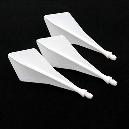 CUESOUL TRAJ AK8 New Integrated Dart Flights and Shafts Wave Shape,Very Slim Dart Flight 3 Sets - color: Diamond Shape-White