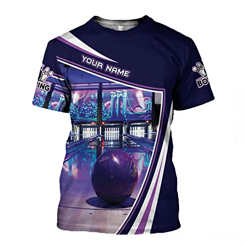 Rivelus Personalized Name Bowling Shirts for Men and Women 3D, Bowling Shirts for Team Bowling, Bowling Shirts Gift - color: Blm 15