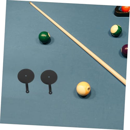 Abaodam Billiard Aim Trainer Mat 2pcs Pool Table Training Accessories Marker Dots for Beginners Aiming Practice Tool for Skill Development and Performance Enhancement