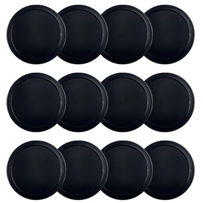 12 Pack 2.5 Inch Air Hockey Pucks for Small Size Table - color: Black