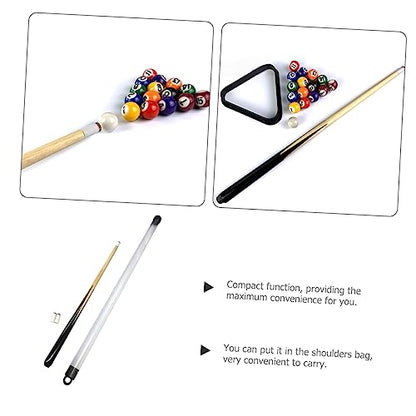 Holibanna Wooden Billiard Cue Stick Pool Cue for Lightweight and Portable for Learning and Fun for Boys