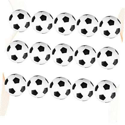 balacoo 15pcs Tabletop Soccer Game Accessory Mini Replacement Balls Foosball Balls for Boys and Girls and Adults