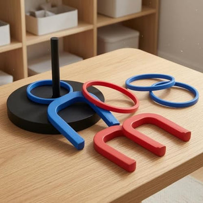 Hoop Toss Game Educational Stacking Toss Game Portable Activity Toy for Children