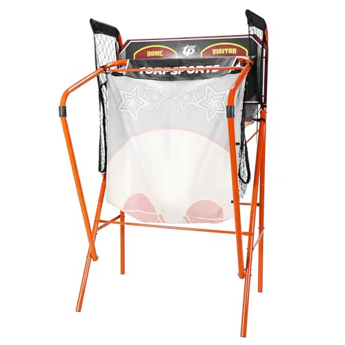 Basketball Arcade Game Machine LED Electronic Scoring Indoor Arcade Basketball Hoop with 5 Size 7 Inch Balls for 2 Players Kids Adults Player