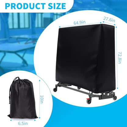 Ping Pong Table Cover Compatible with Kettler,Waterproof,for Outdoor Indoor,Table Tennis Cover Compatible with Kettler,Foldable