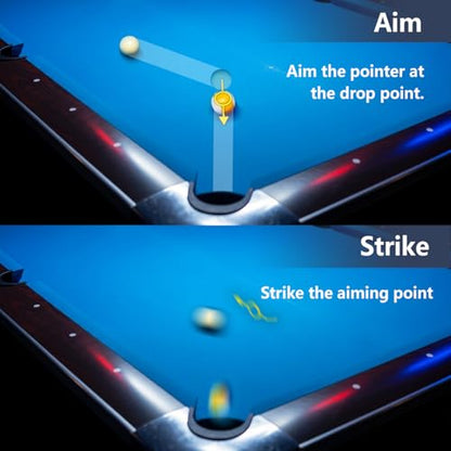 Precision Pool Aiming Aid, Improve Your Pool Skills, Ideal for Beginners & Intermediate Players, Adjustable SightGuide,5PC Billiards Training Tool, Practice Aiming Marker, Consumables