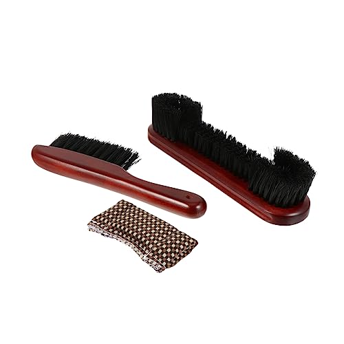 Abaodam Portable Pool Table Cleaning Brushes Set Ergonomic Billiard Table Rail Brush Reusable Easy to Clean Compact Design for Convenient Use