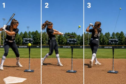 Baseball & Softball Swing Trainer – Practice Your Swing in The Backyard with a Real Ball & Get 50 Feet of Flight Feedback Ages - style: SOFTBALL