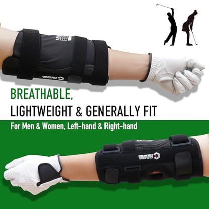 GAIARENA Golf Training Aid Straight Arm Elbow Brace Swing Trainer, Straight Away Swing Trainer Aid to Eliminate Chicken Wing Swing Golf Accessories Practice Equipment Gifts for Men Women Beginner - color: Black