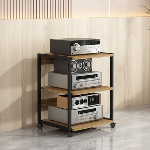 Modern 3/4/5-Tier Corner Stand Cabinet, AV Game Console Storage, Wooden Entertainment Center, Stylish CD Rack, Versatile Video Content Organizer for Home - color: C, size: 3 Tier-50x40x69.5cm