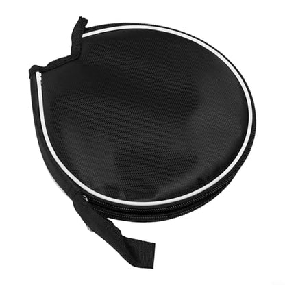 Table Tennis Racket Storage Bag Semicircle Paddles Case Waterproof Oxford Cloth Protective Cover with Hand Strap for Ping Pong Players Indoor Sports Equipment Storage Black(black)